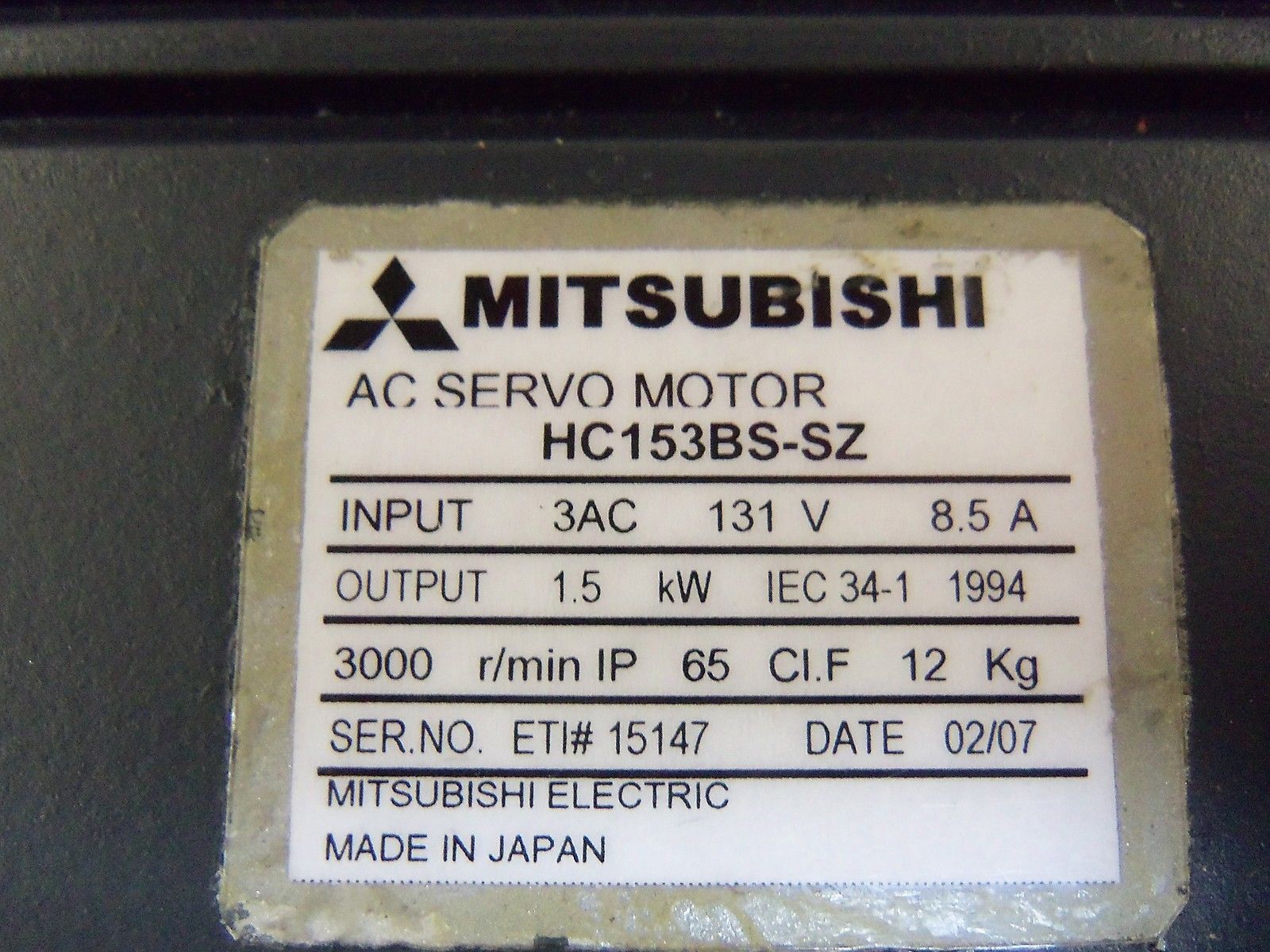 MITSUBISHI HC153BS-SZ *USED*
