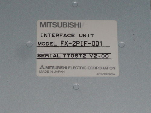 MITSUBISHI FX-2PIF-001 INTERFACE UNIT (AS PICTURED-WRITING) *NEW NO BOX*
