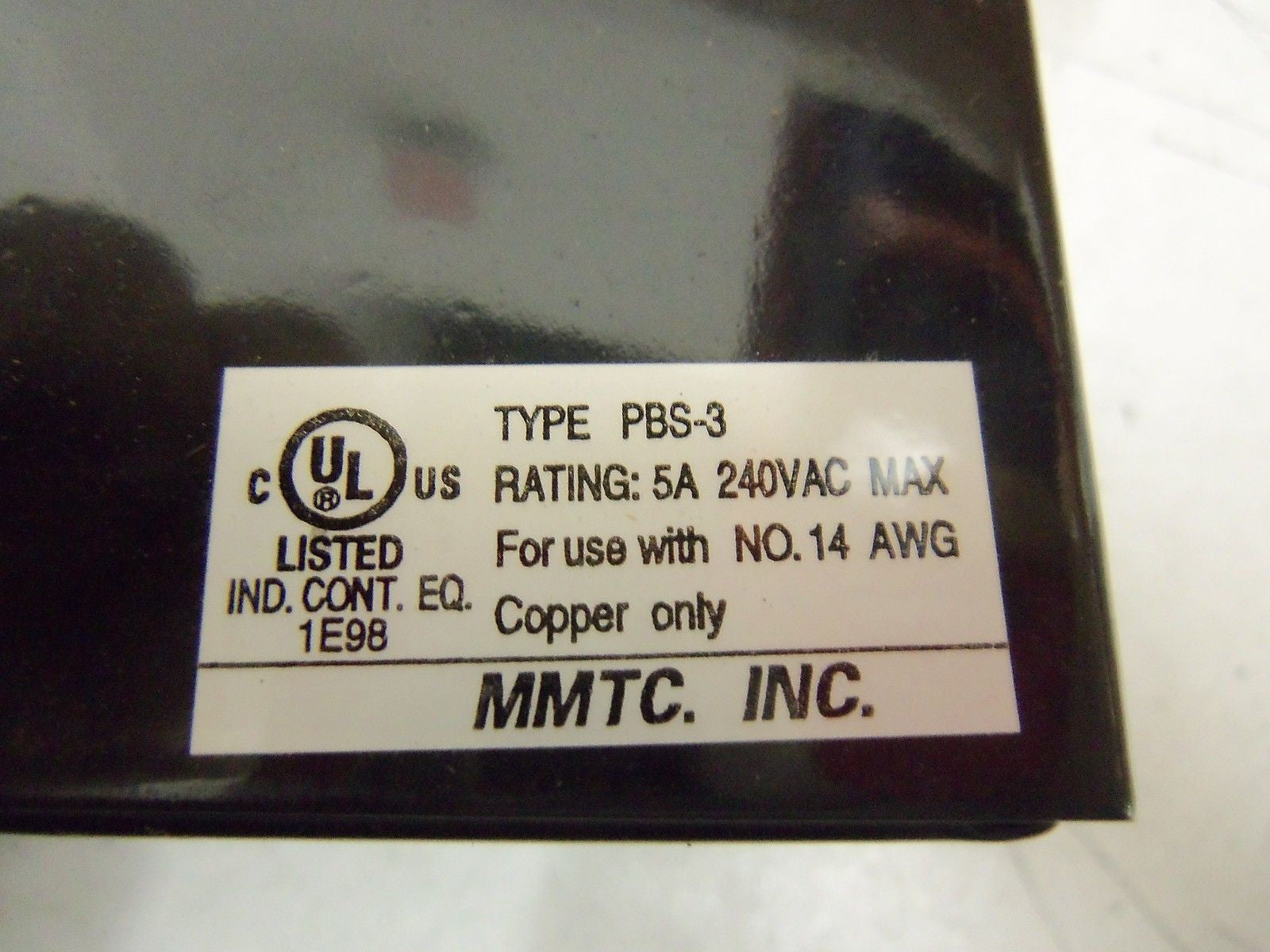 MMTC PBS-3 PUSHBUTTON STATION *NEW IN BOX*