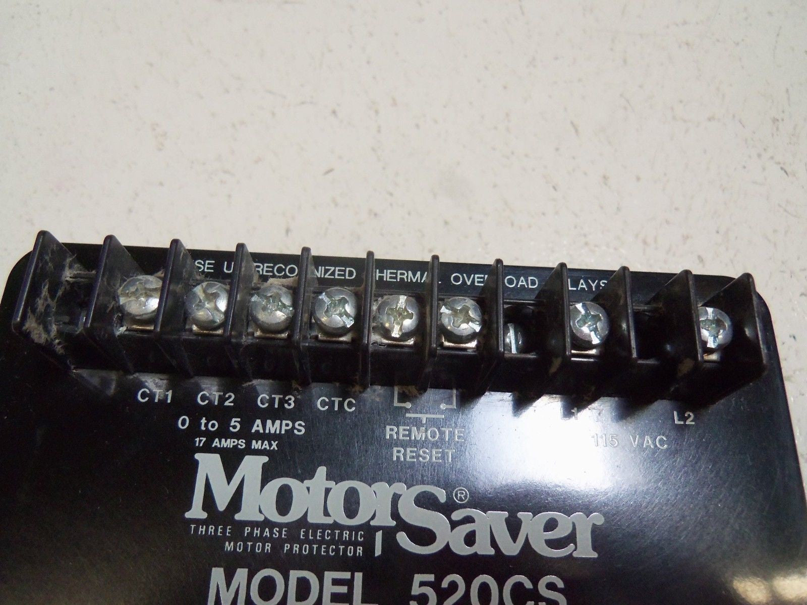 MODEL SAVER MS520CS-115 THREE PHASE ELECTRIC MOTOR *USED*