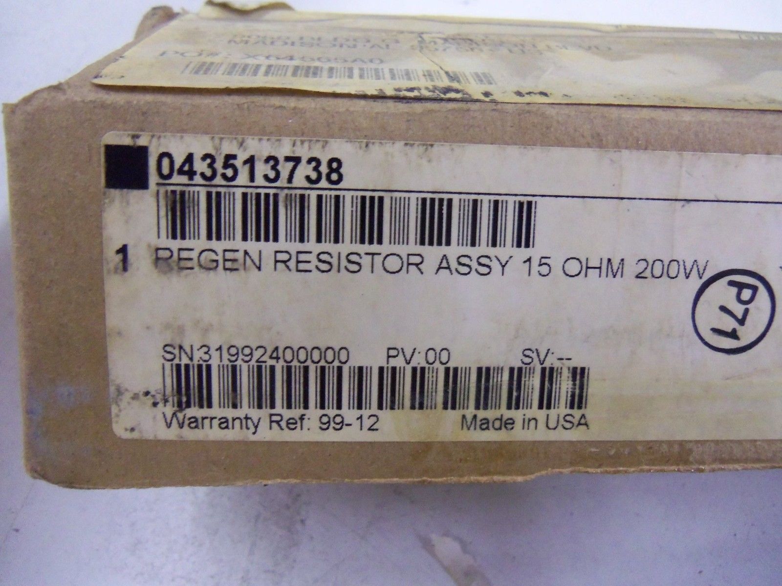 MODICON 043513738 RESISTOR *NEW IN BOX*