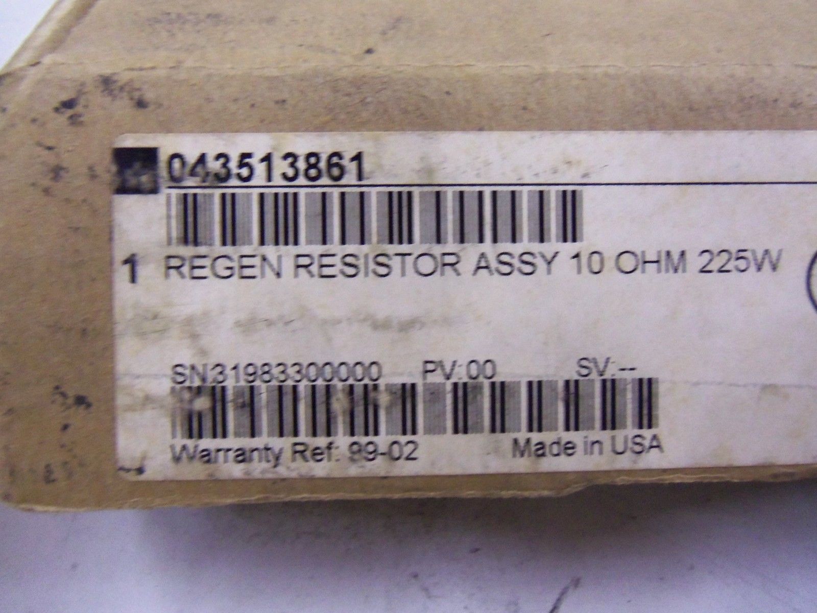 MODICON 043513861 RESISTOR *NEW IN BOX*