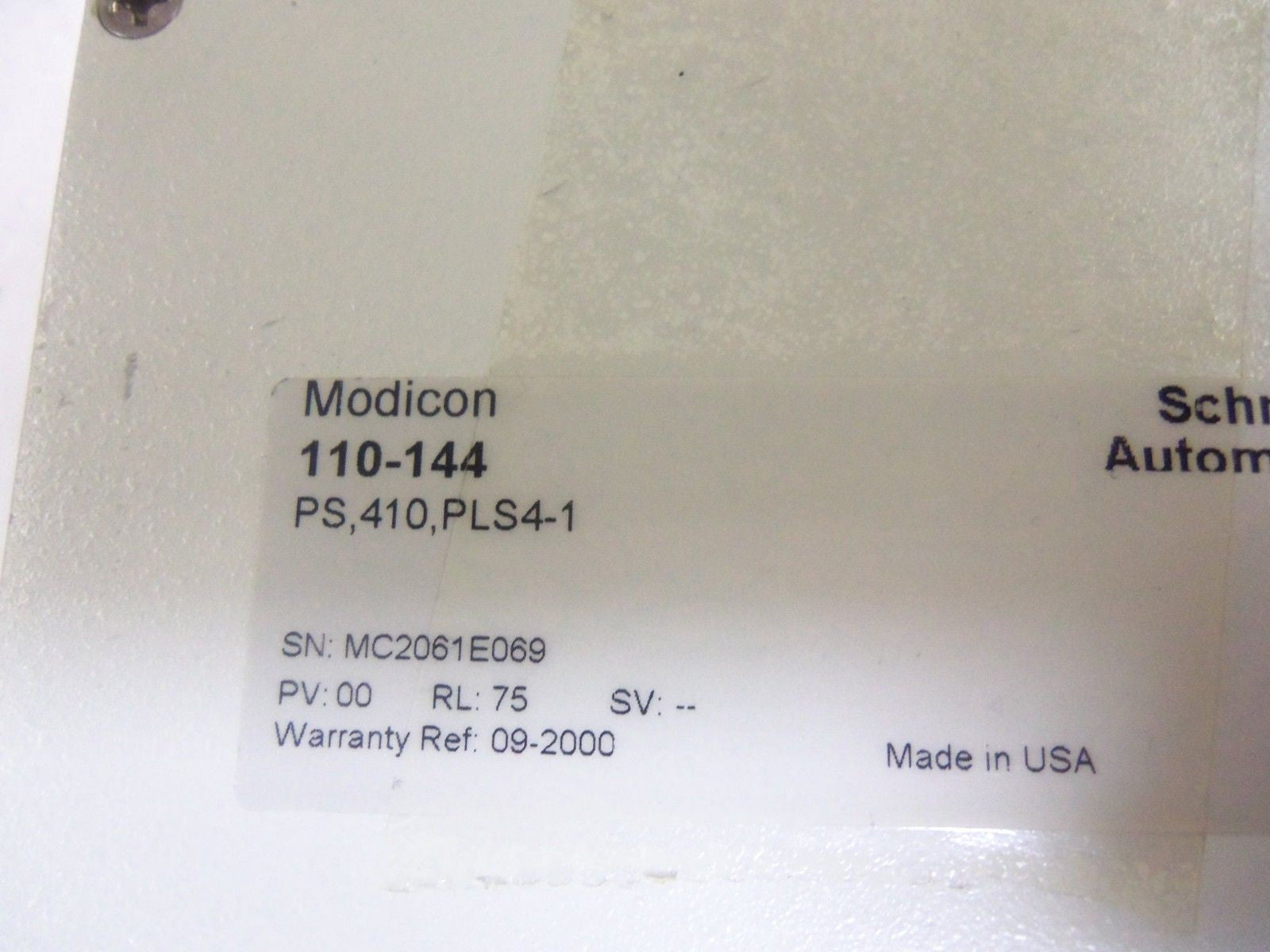 SCHNEIDER AUTOMATION MODICON 110-144 CYBERLINE 1000 DRIVE CONTROLLER*NEW IN BOX*