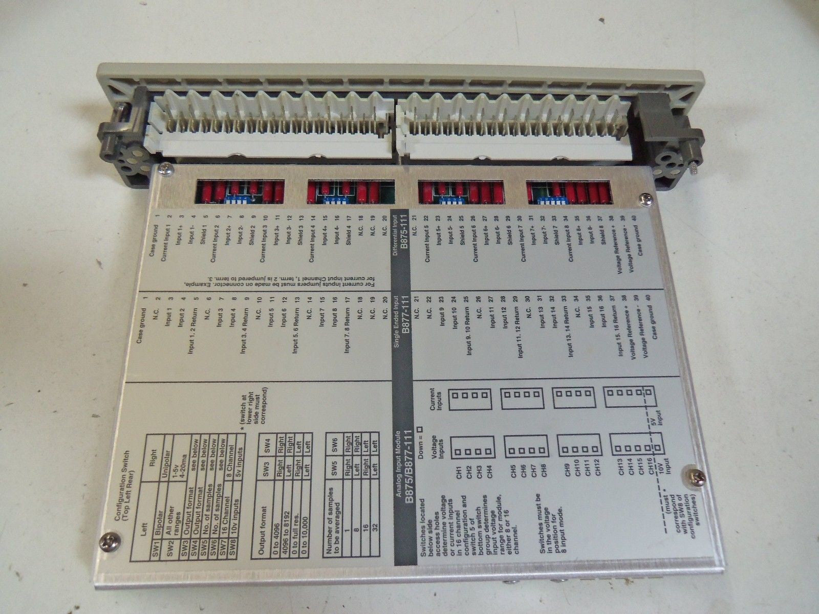 MODICON ANALOG INPUT AS-B875-111 *NEW NO BOX*
