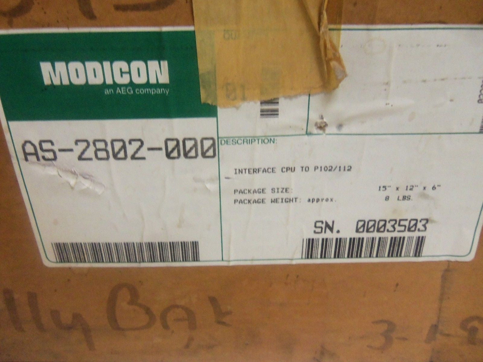 MODICON AS-2802-000 *USED*