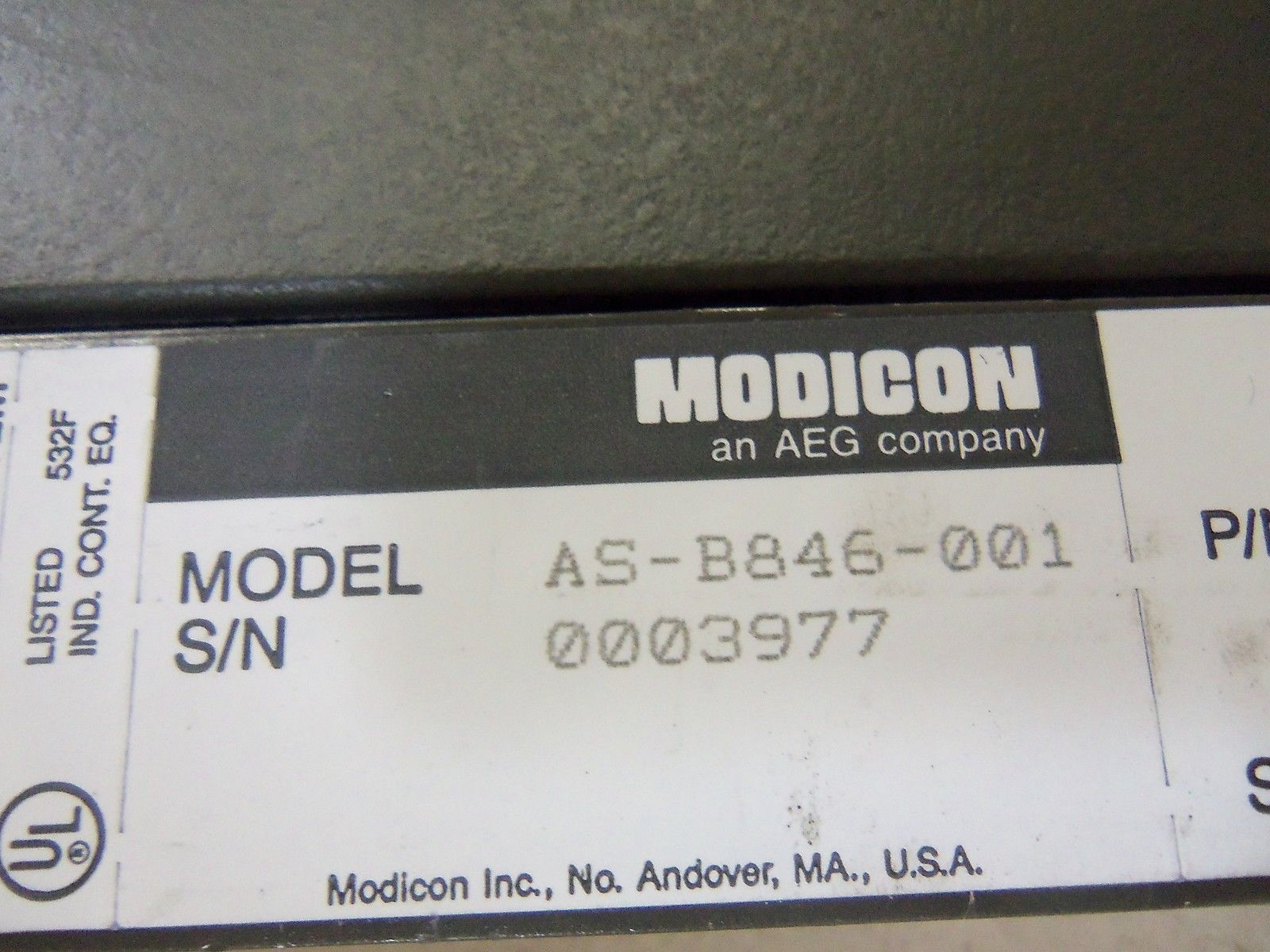 MODICON AS-B846-001 *USED*
