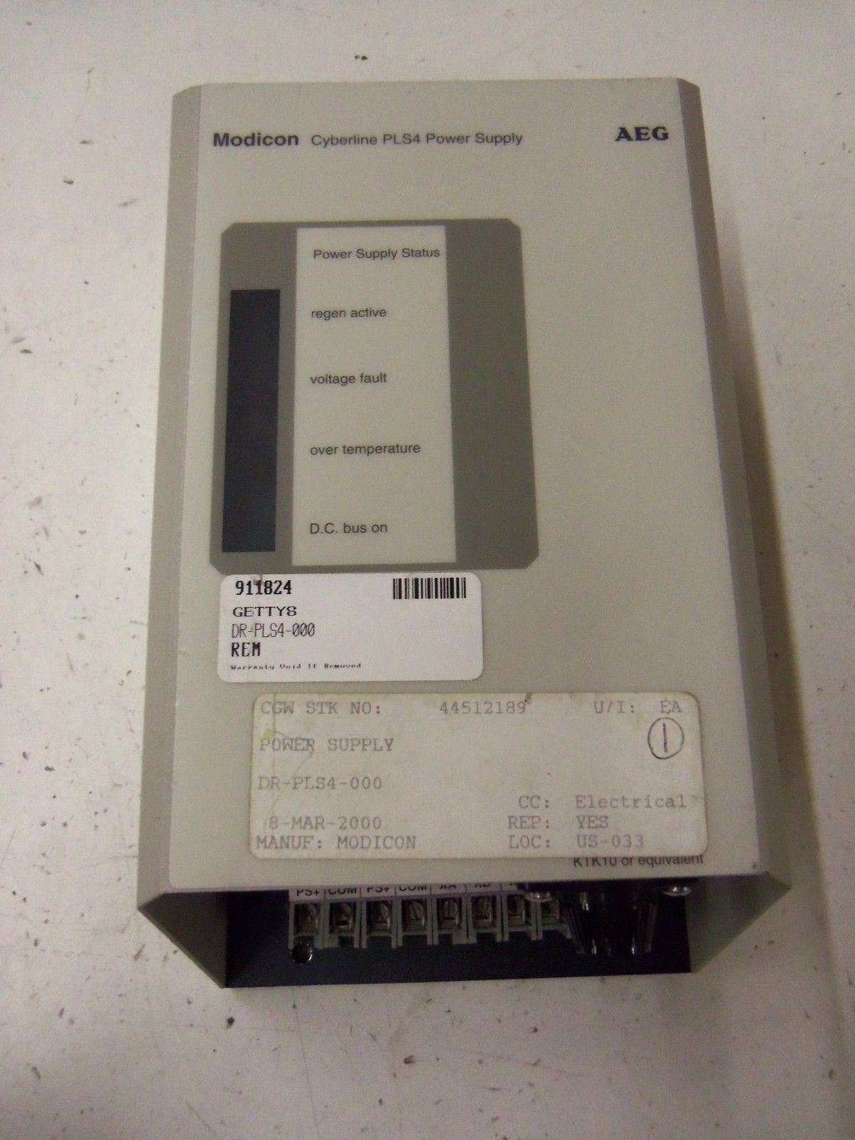 MODICON DR-PLS4-000 *USED *