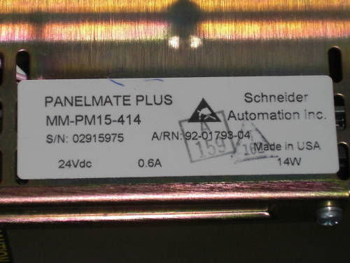 TELEMECANIQUE SCHNEIDER MODICON MM-PM15-414 PANELMATE PLUS *NEW NO BOX*