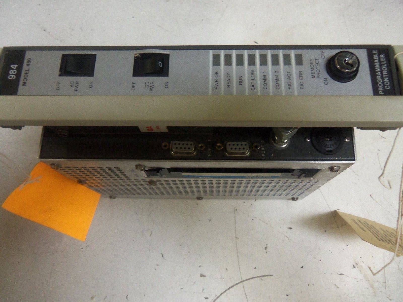 AEG MODICON PC-0984-480 AS-9508-000 PROGRAMMABEL CONTROLLER (NO KEY) *USED*