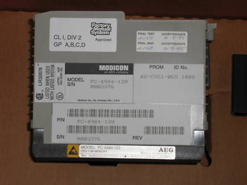 AEG MODICON PC-A984-120 CPU MODULE *NEW IN BOX*