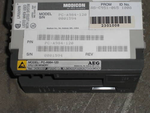 AEG MODICON PC-A984-120 CPU MODULE *USED*