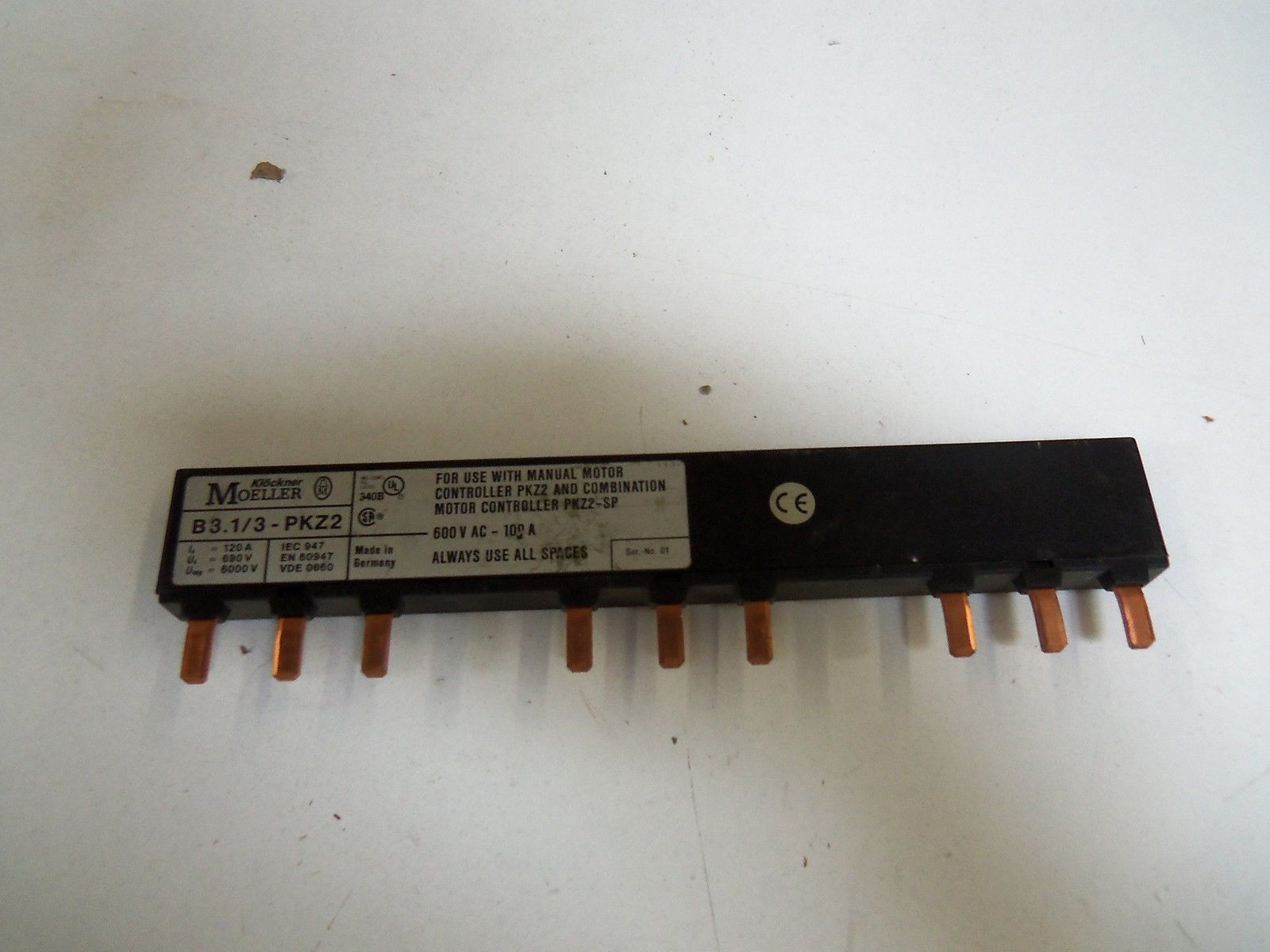 MOELLER B3.1/3-PKZ2 *NEW NO BOX*