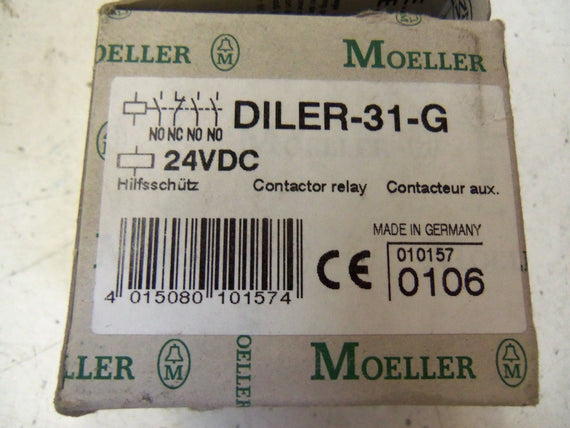 KLOCKNER MOELLER DILER-31-G CONTACTOR RELAY 24VDC *NEW IN BOX*