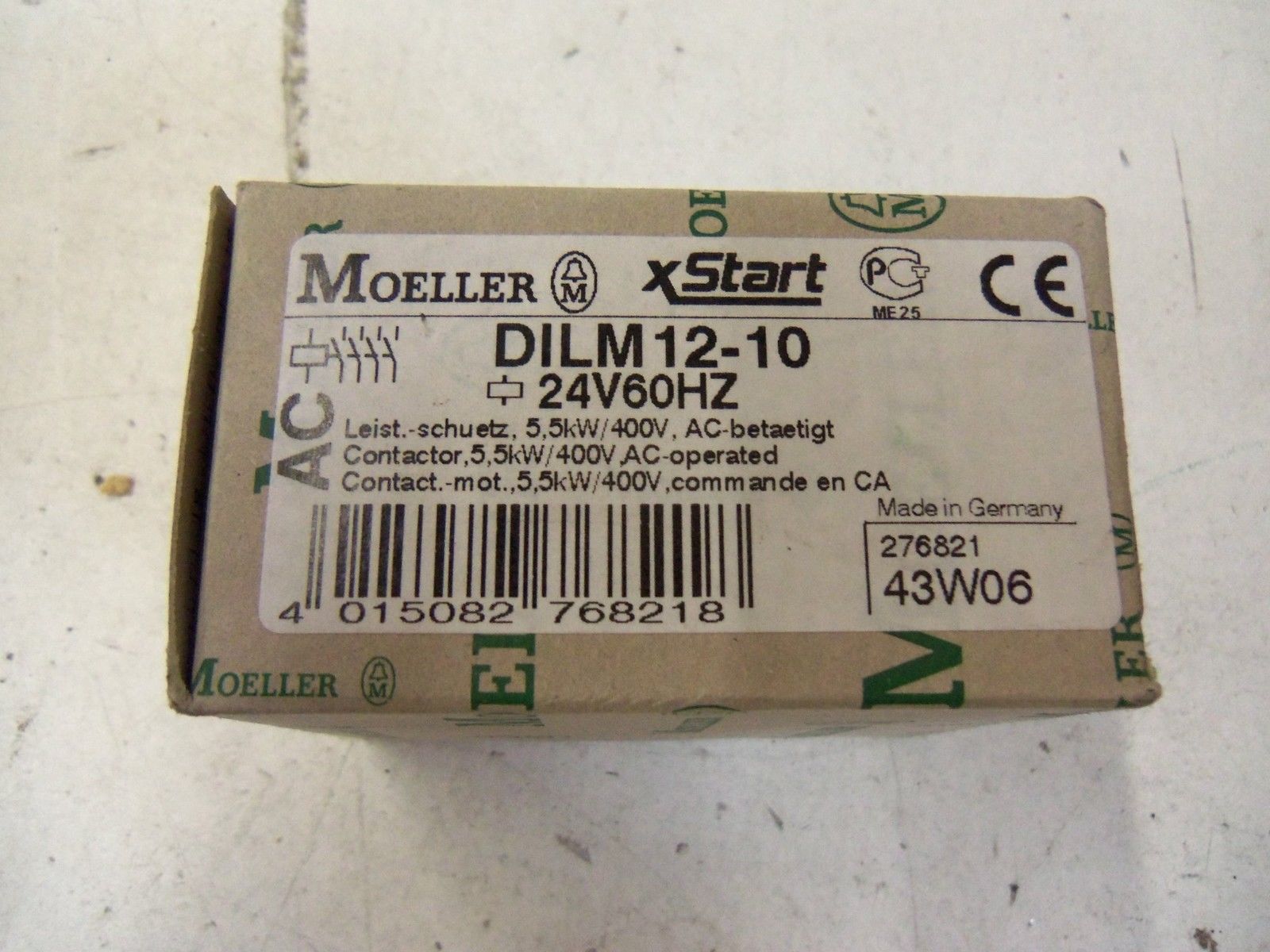 MOELLER DILM12-10 24V60HZ *NEW IN BOX*