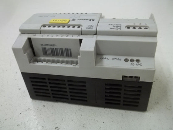 MOELLER EM4-201-DX2 POWER SUPPLY: 24VDC, 0.4A EXPANSION MODULE REMOTE  *USED*