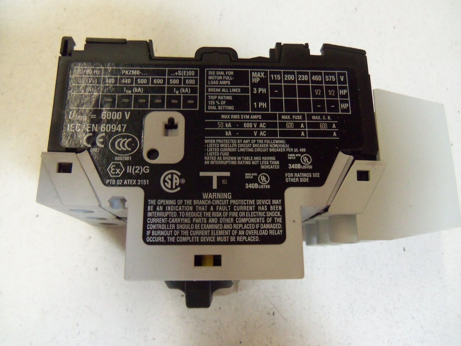 KLOCKNER MOELLER PKZM0-1/SP MOTOR PROTECTIVE SWITCH *NEW IN BOX*