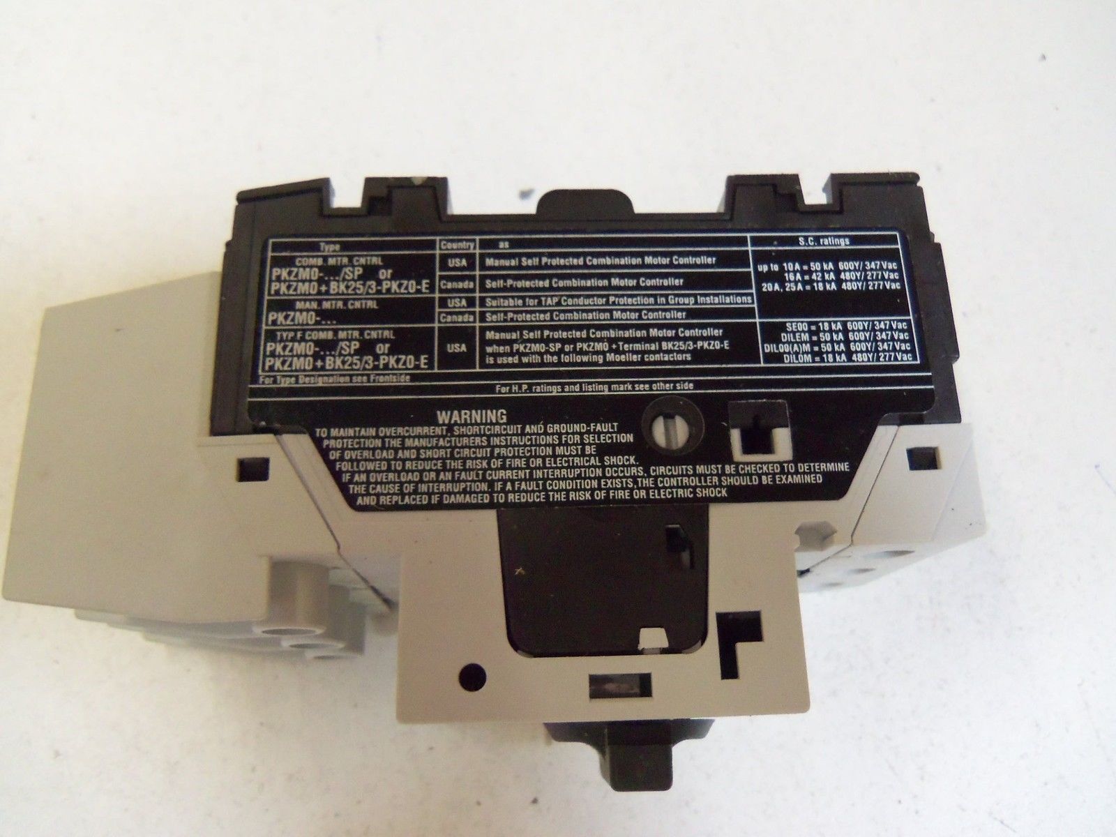 KLOCKNER MOELLER PKZM0-1/SP MOTOR PROTECTIVE SWITCH *NEW IN BOX*