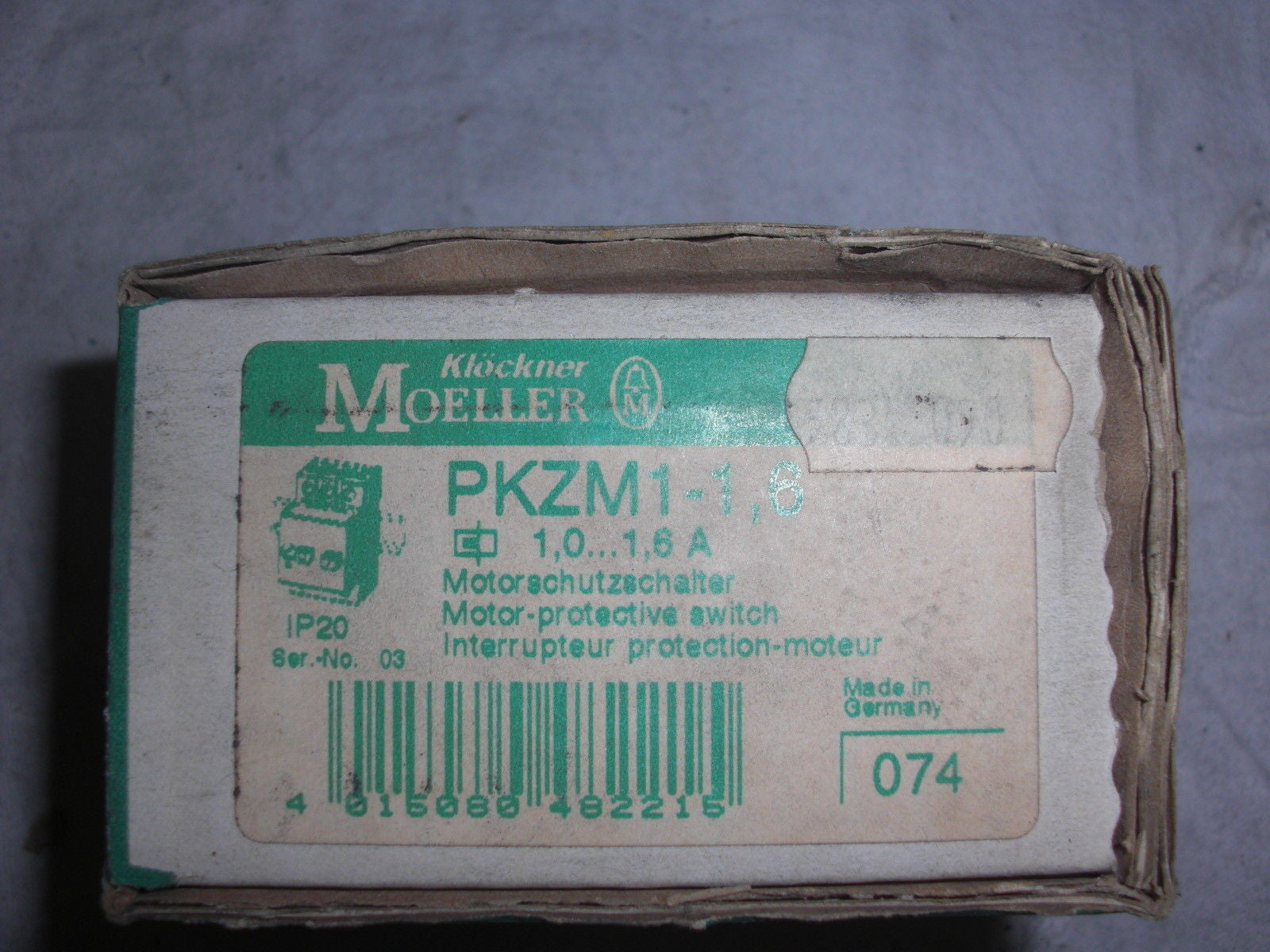 MOELLER PKZM1,0-1,6 *NEW*