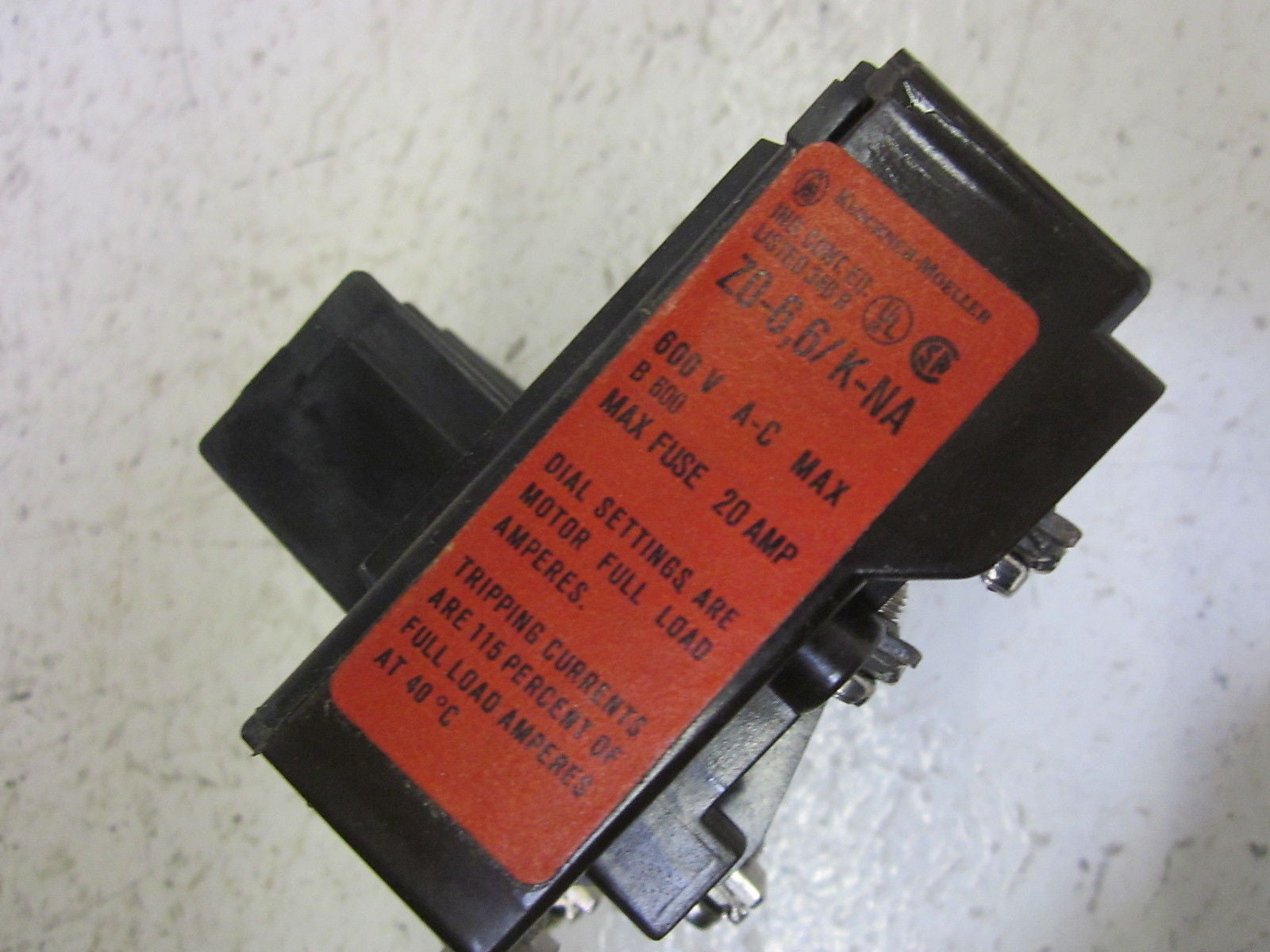 MOELLER Z0-6,6/K-NA BIMETAL RELAY 3,3-6,6A  *NEW IN BOX*