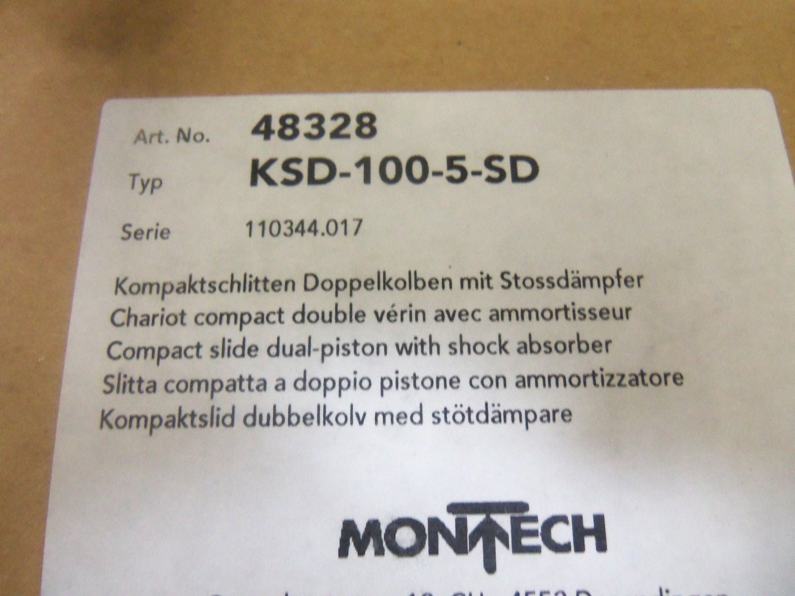 MONTECH KSD-100-5-SD *NEW IN BOX*
