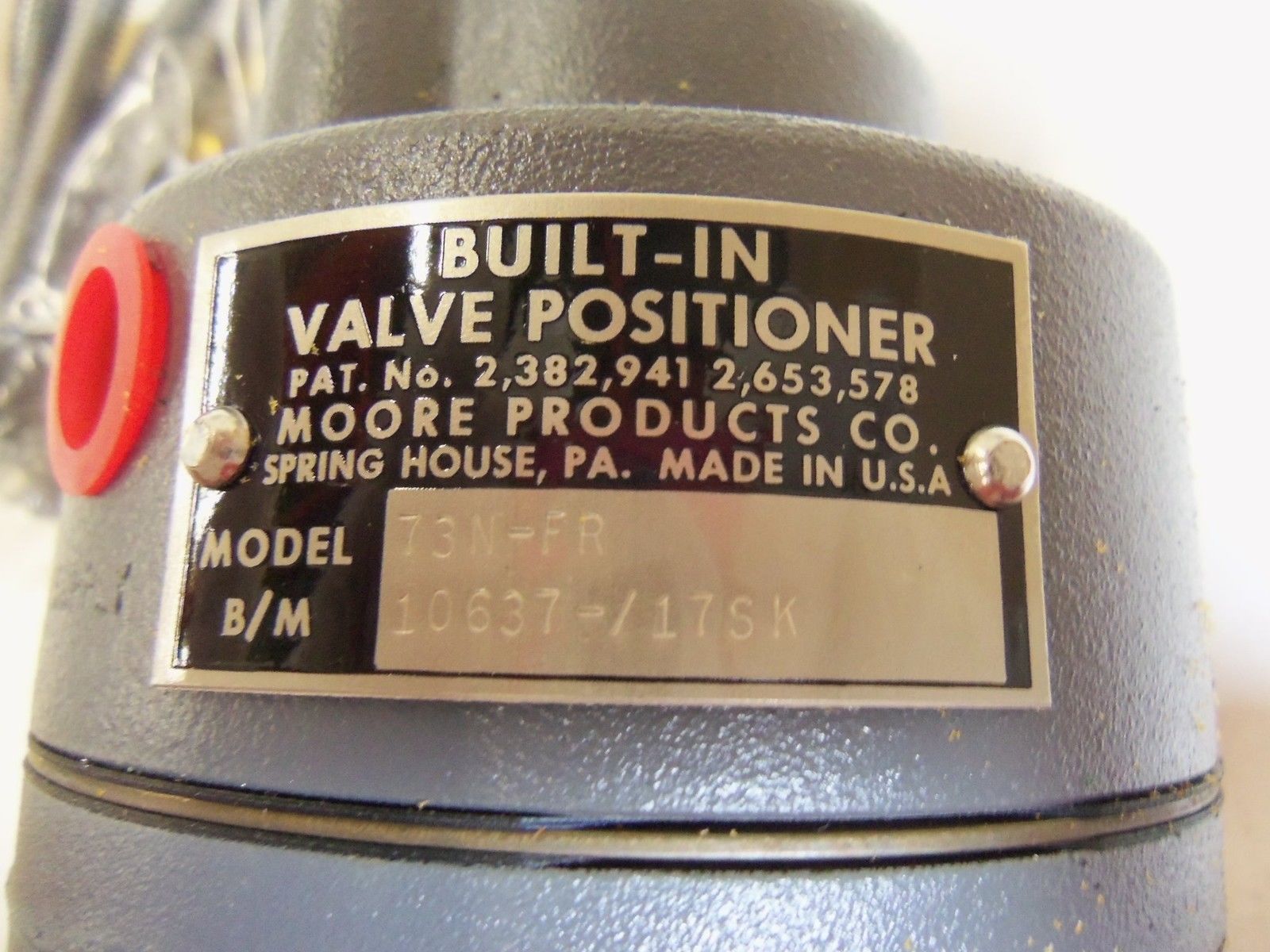 MOORE 73N-FR10637-/17SK BUILT-IN VALVE POSTIONER *NEW IN BOX*