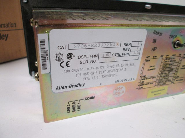 Allen Bradley 2706E23J32B1X NSFP **GENUINE** AB 2706 E23J32B1X