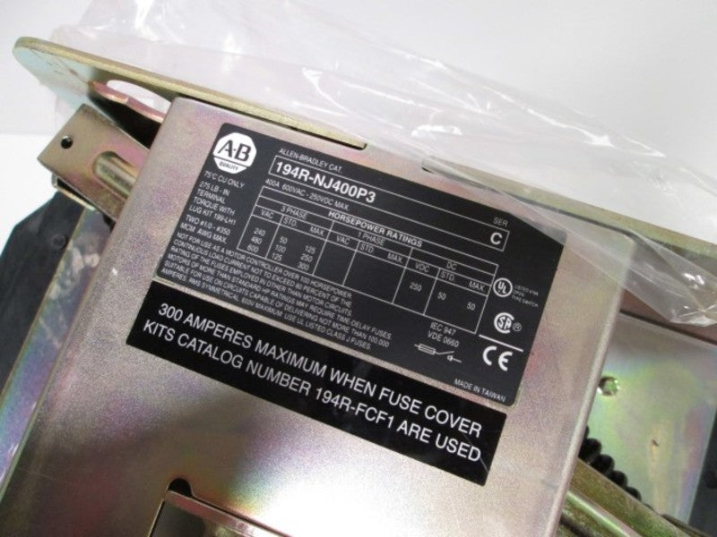 Allen Bradley 194RNJ400P3 NSFP * GENUINE * AB 194RN J400P3