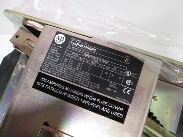 Allen Bradley 194RNJ400P3 NSFP **GENUINE** AB 194RN J400P3