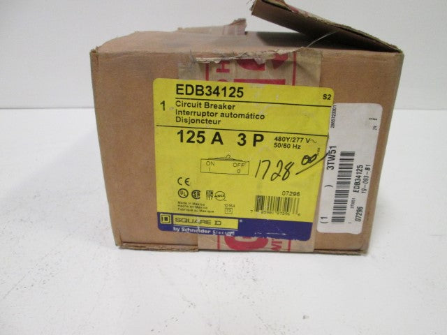 Square D EDB34125 NSFP **GENUINE** SD EDB 34125