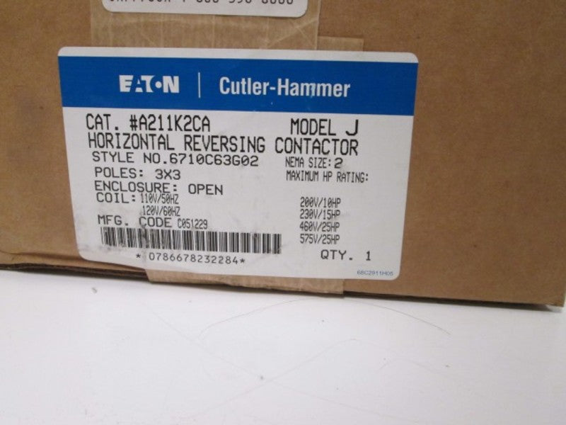 Cutler Hammer A211K2CA NSFP * GENUINE * Westinghouse
