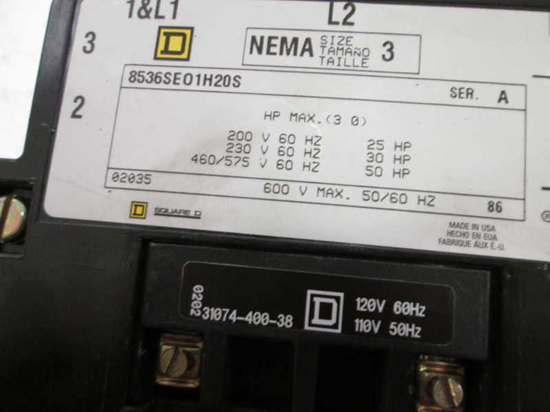Square D 8536SE01V02S NSFP ** GENUINE ** 8536 SE01 V02S