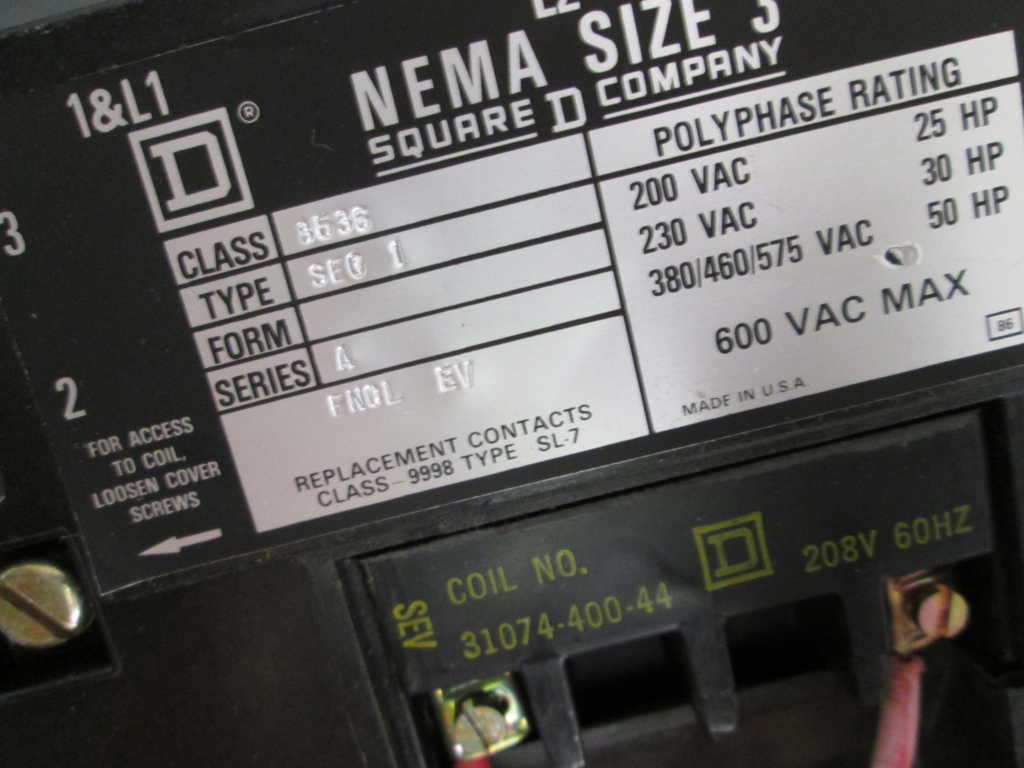 Square D 8536SEG1V08 NSNP **GENUINE** 8536 SEG1 V08 Schneider Telemecanique