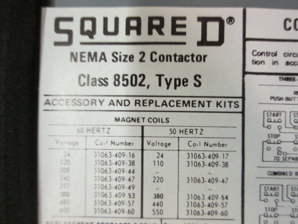 Square D 8502SDA2 120V NSFP **GENUINE** Schneider Telemecanique