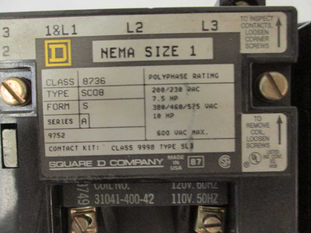 Square D 8736SCO8V02 NSFP ** GENUINE ** 8736 SCO8 V02 Schneider Telemecanique