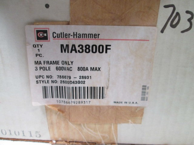 Cutler Hammer MA3800F NSFP * GENUINE * Westinghouse