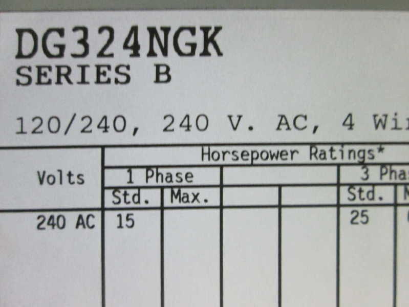 Cutler Hammer DG324NGK NSNP * GENUINE * DG 324NGK Westinghouse