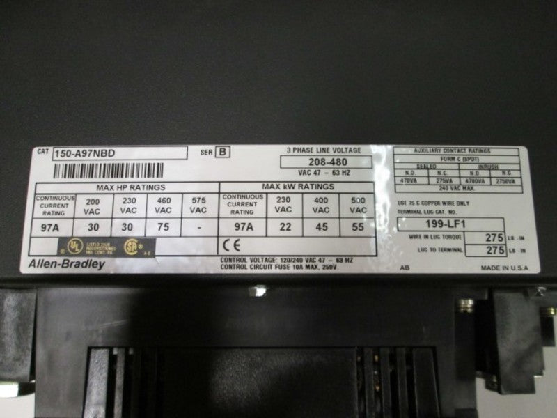 Allen Bradley 150A97NBD NSNP * GENUINE * AB 150 A97 NBD