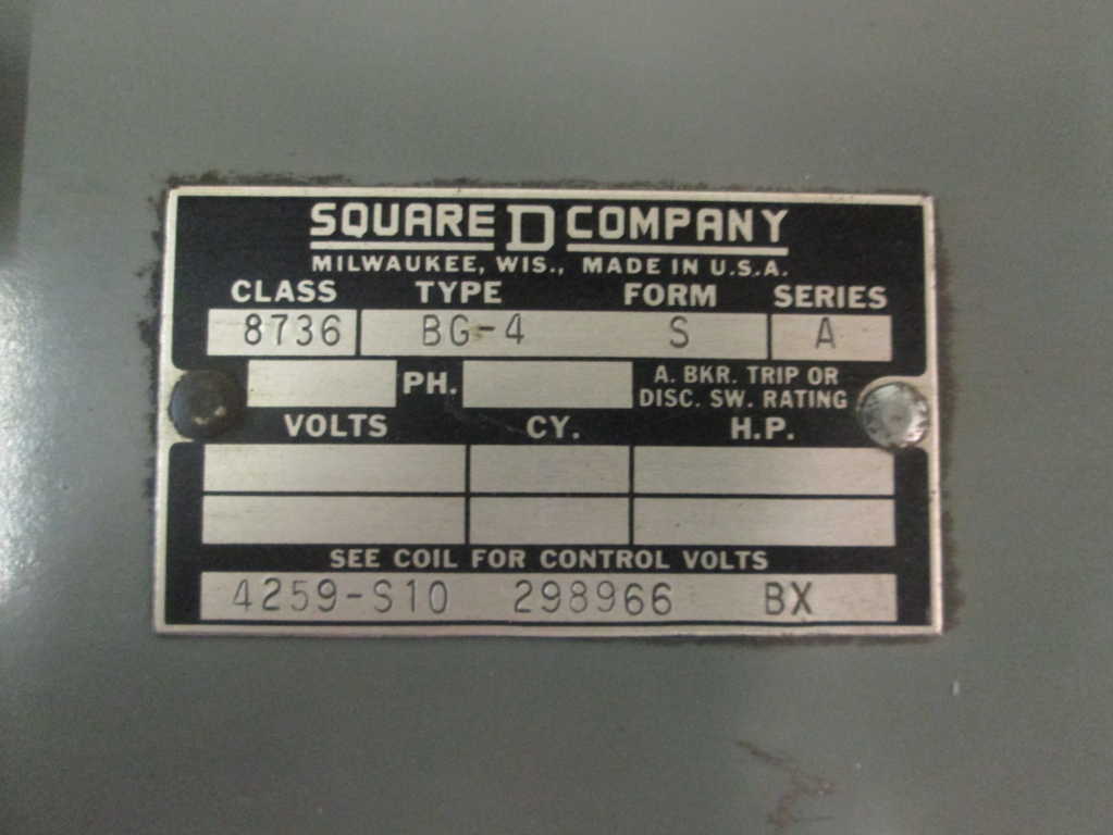 Square D 8736BG4V02 NSNP **GENUINE** 8736 BG4 V02 Schneider Telemecanique