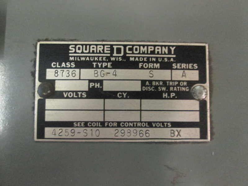 Square D 8736BG4V02 NSNP * GENUINE * 8736 BG4 V02 Schneider Telemecanique