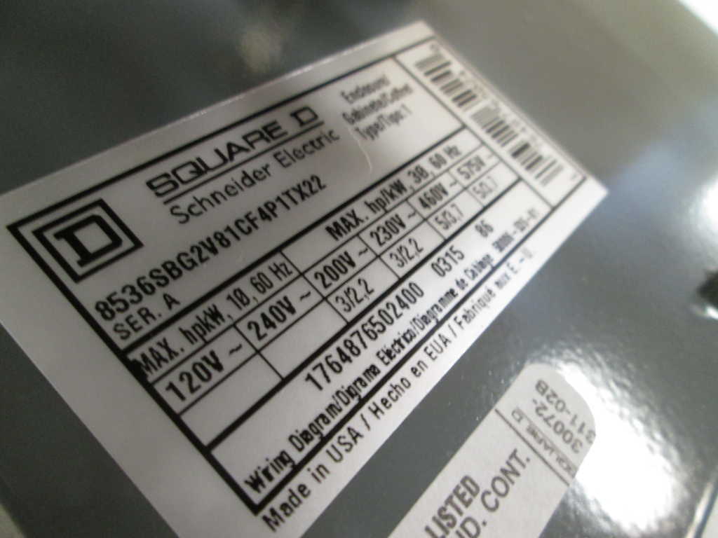 Square D 8536SBG2V81CF4P1TX22 NSFP **GENUINE** Schneider Telemecanique