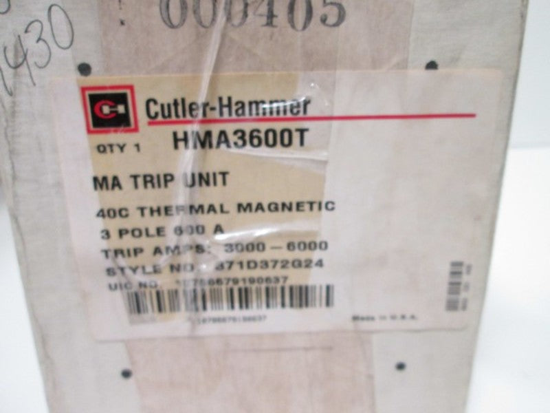 Cutler Hammer HMA3600T NSFP * GENUINE * Westinghouse
