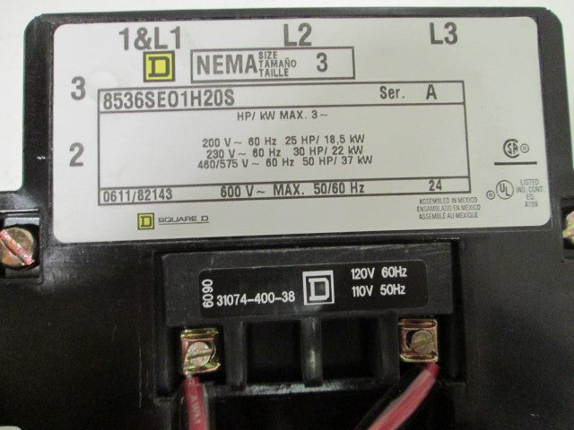 Square D 8536SEO1V02H20S NSFP **GENUINE** Schneider Telemecanique