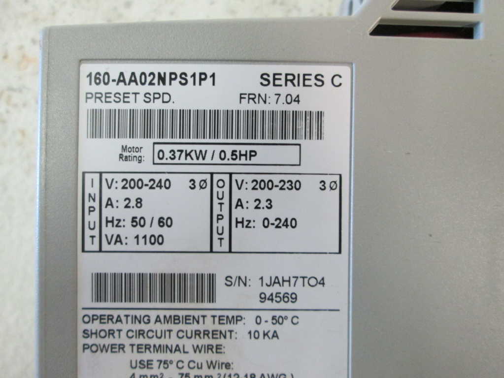 Allen Bradley 160BA04PPS1P1 NSFP **GENUINE** AB 160 BA04PPS1P1