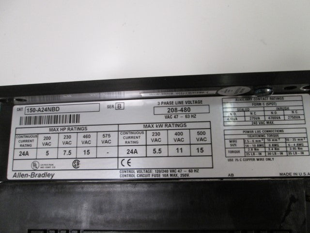 Allen Bradley 150A24NBD NSNP **GENUINE** AB 150 A24NBD