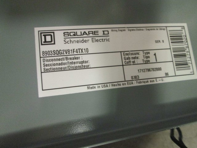 Square D 8903SQG2V81F4TX10 NSFP **GENUINE** Schneider Telemecanique