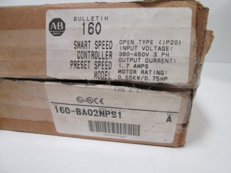 Allen Bradley 160BA02NPS1 NSFP ** GENUINE ** AB 160 BA02NPS1