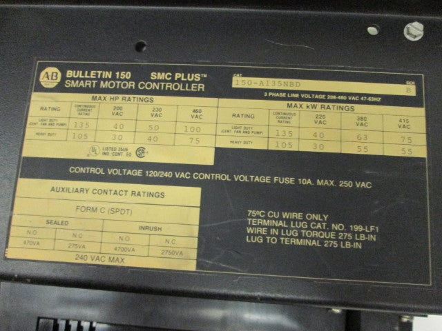 Allen Bradley 150A135NBD NSNP **GENUINE** AB 150 A135NBD