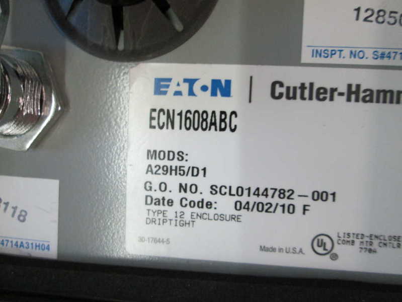 Cutler Hammer ECN1608ABC NSFP * GENUINE * Westinghouse