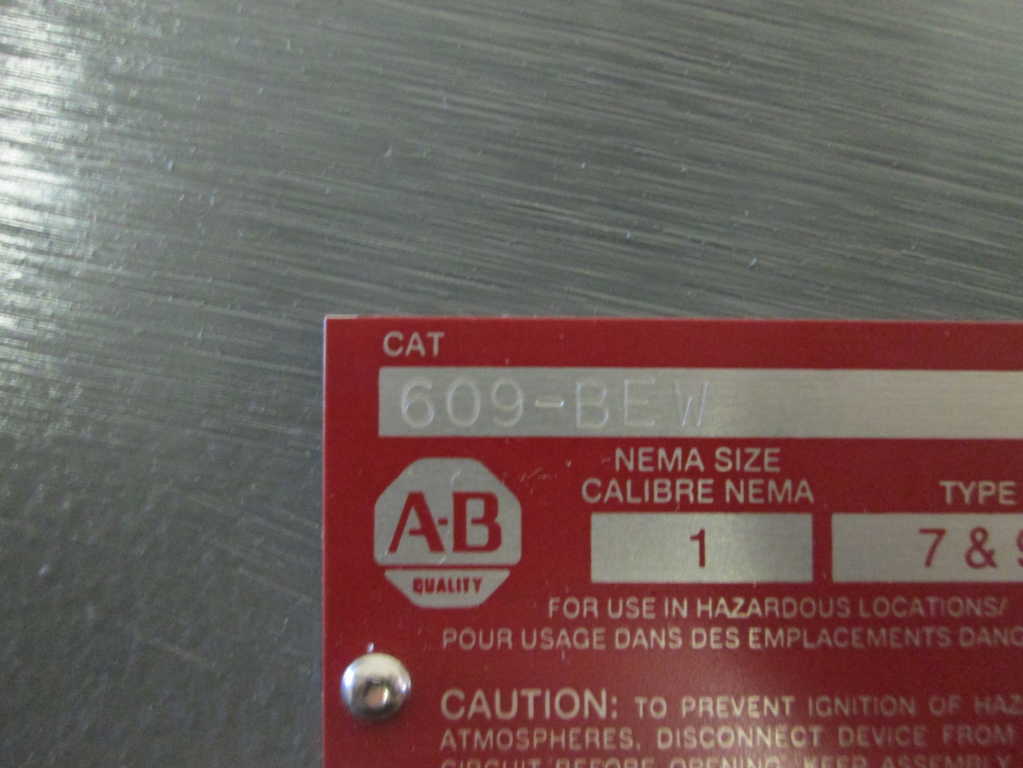 Allen Bradley 609BEW NSFP **GENUINE** AB 609 BEW