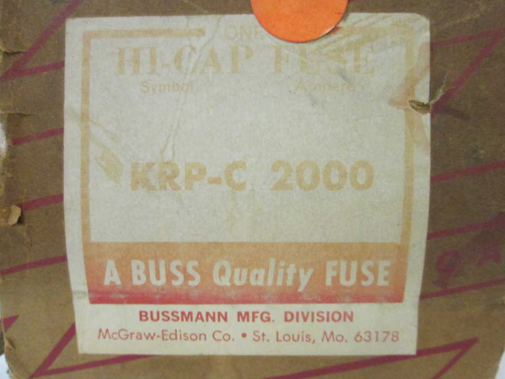 Bussmann KRPC2000 NSFP **GENUINE**